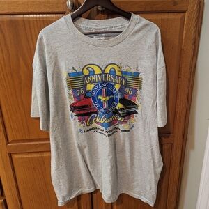 Vintage Single Stitch 1996 20th anniversary Mustang t shirt Gray Men size XXL 2X